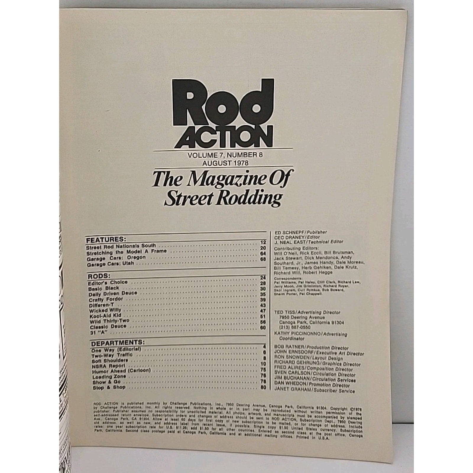 Rod Action Magazine - August 1978 - Vol. 7 No. 8