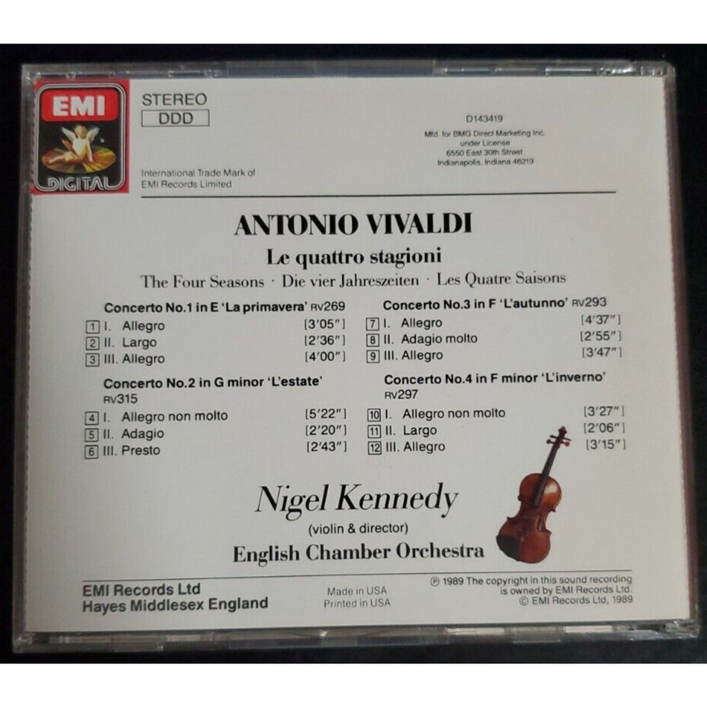 Four Seasons 25th Anniversary by Nigel Kennedy (CD, 2014)