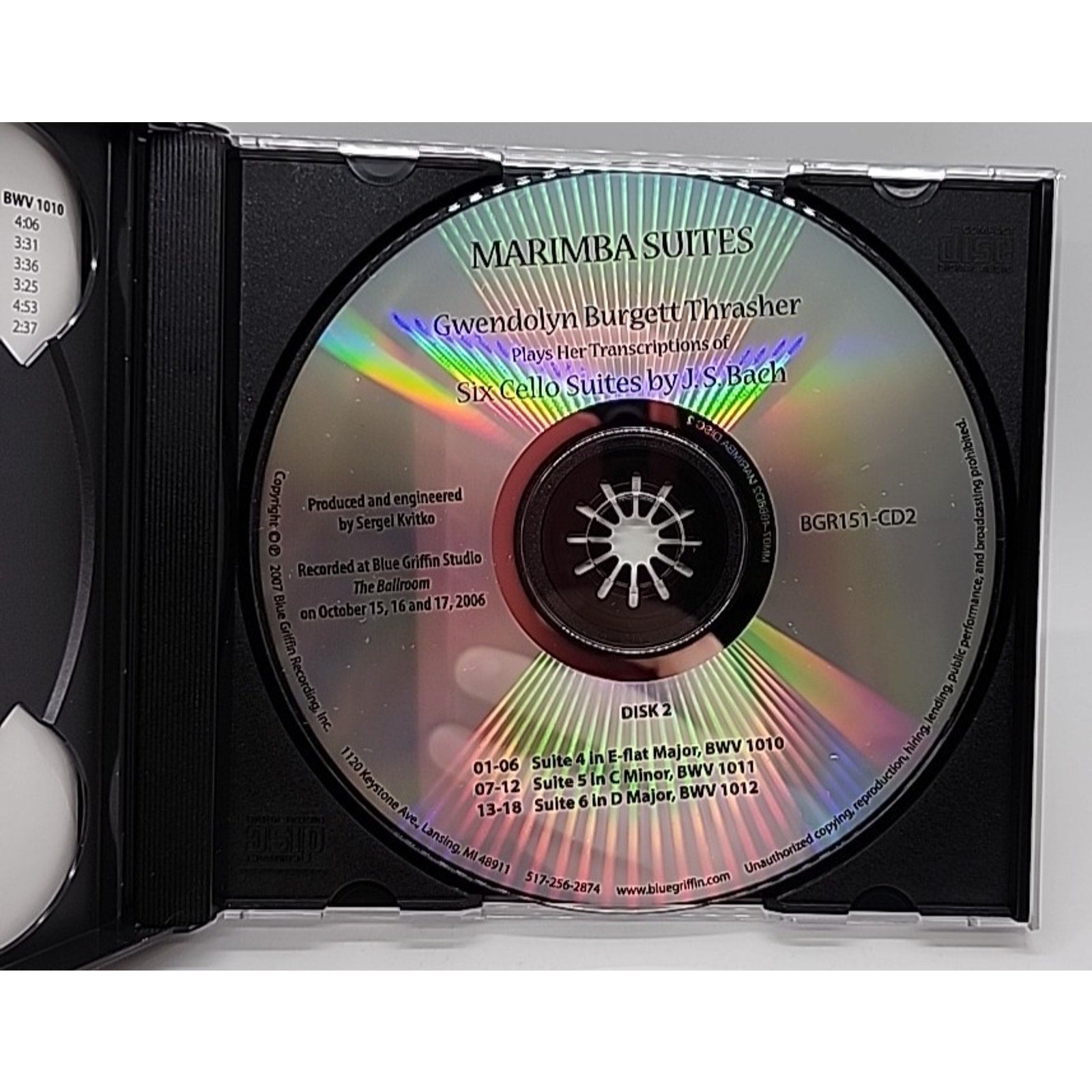 Marimba Suites by Gwendolyn Burget Thrasher (CD, 2007)