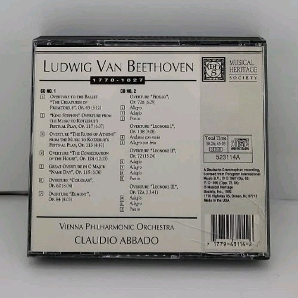 Beethoven: The Overtures CD Vienna Harmonic Orchestra 2 Disc Set Classical Music