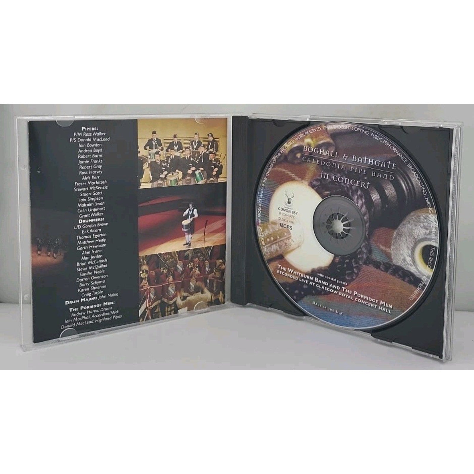 Live from Glasgow by The Boghall & Bathgate Caledonia Pipe Band (CD, 2011)
