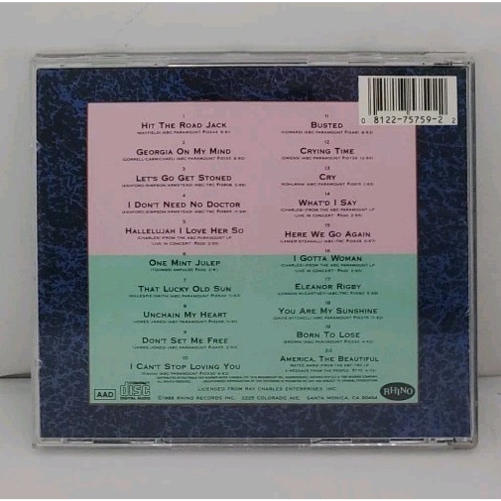 Anthology [Rhino] by Ray Charles (CD, Oct-1990, Rhino (Label))