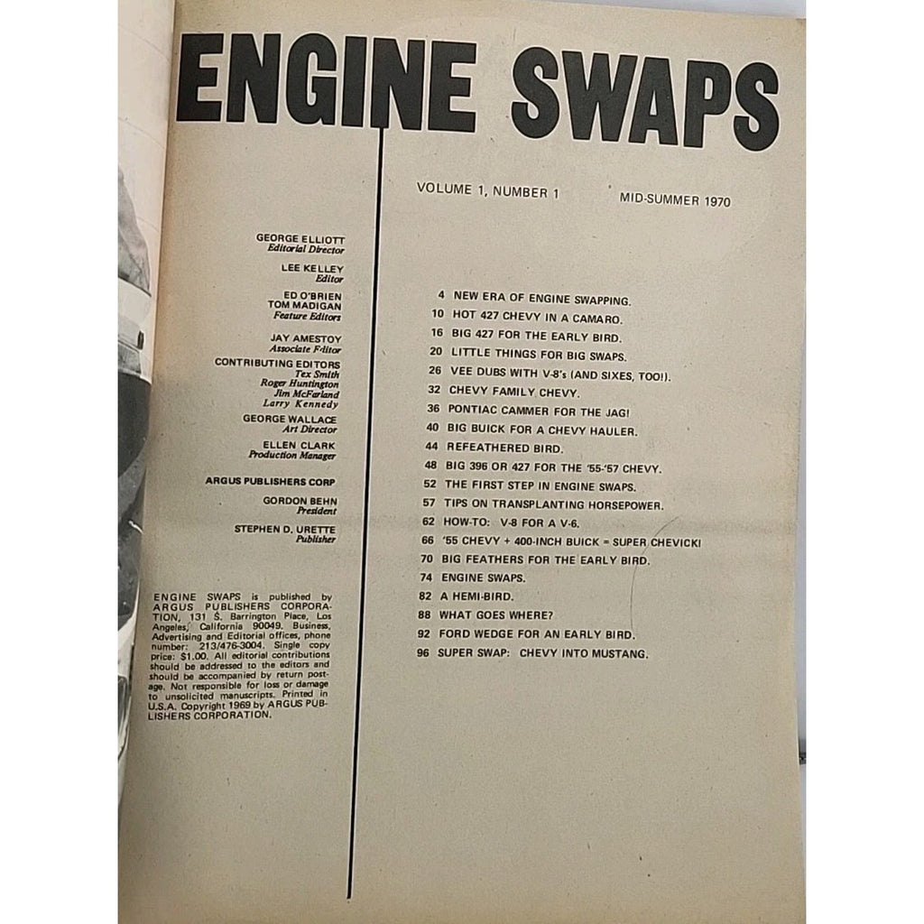 Popular Hot Rodding's Engine Swaps 1970 Mid Summer