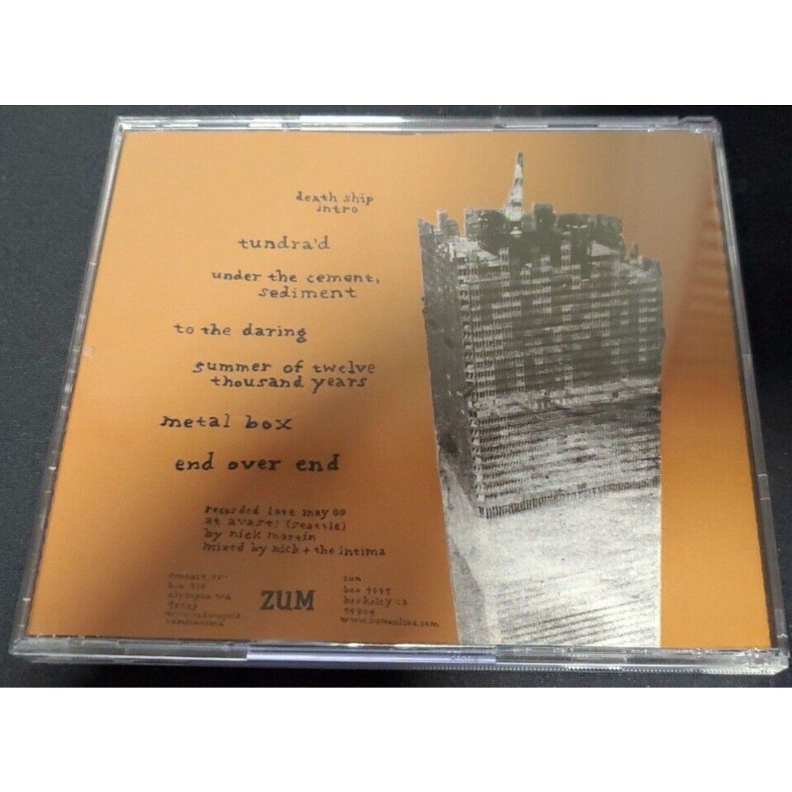 The Intima No Lullaby For Sleep (CD)