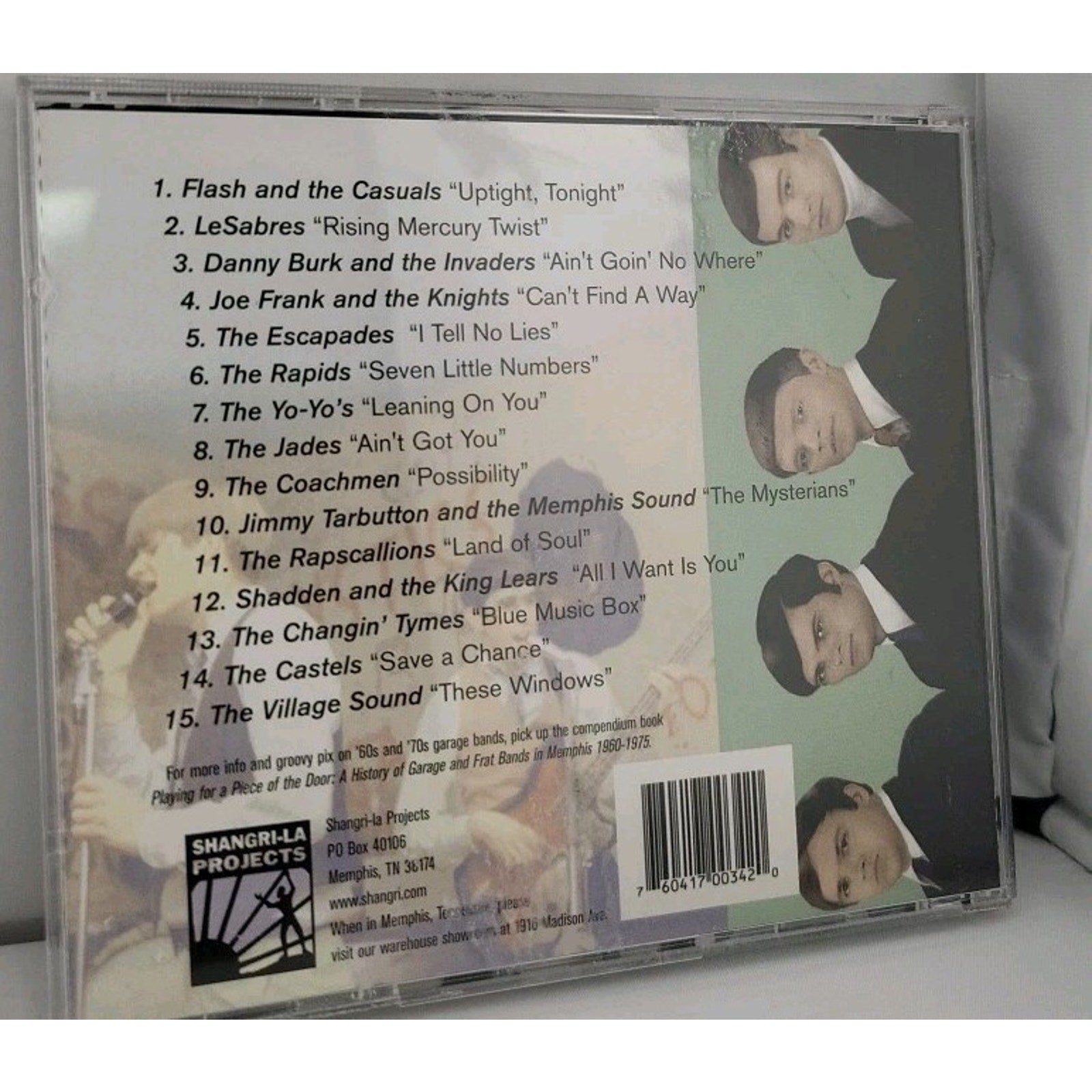 1960-75 History of Garage & Frat Bands in Memph by Various (CD, 2001)