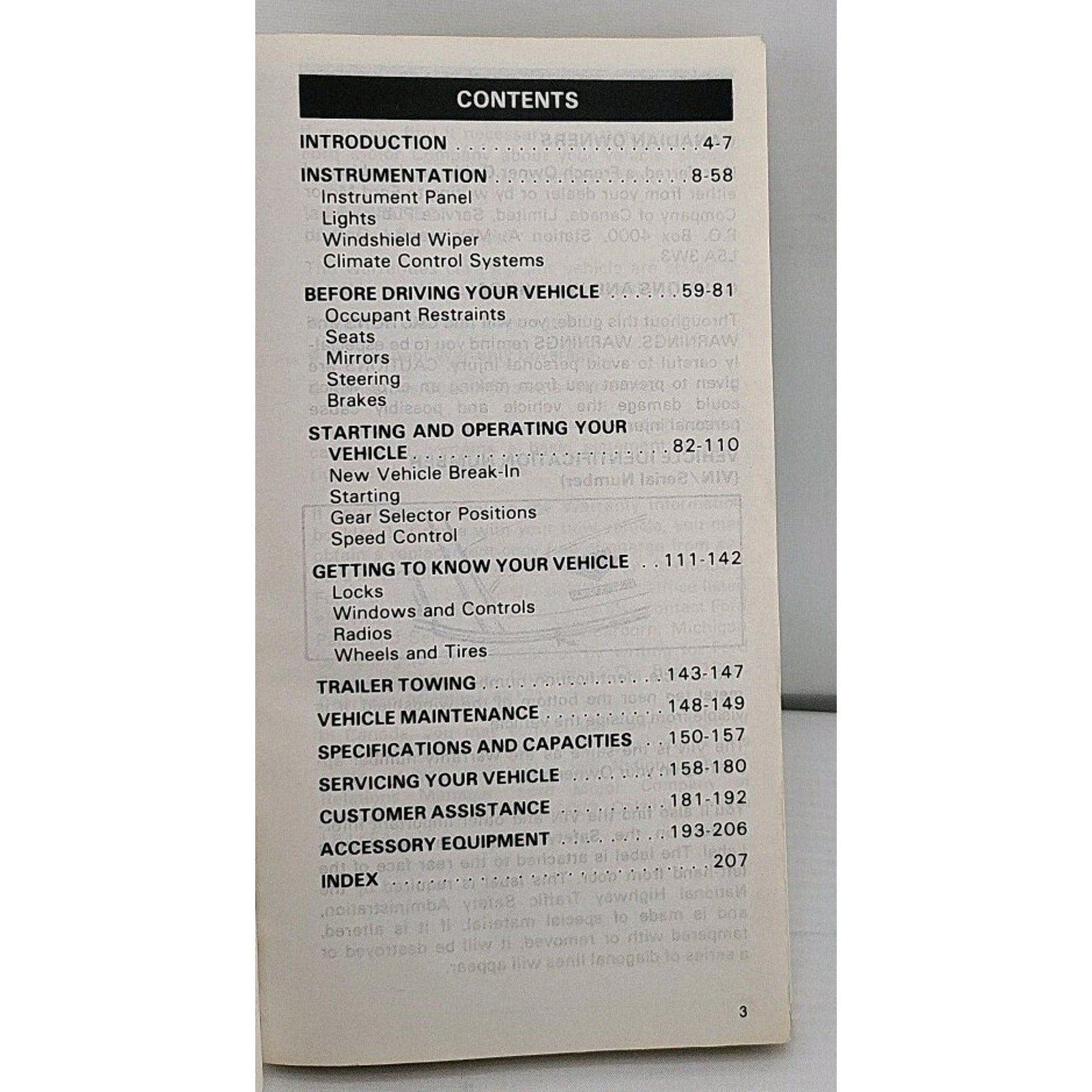 1985 Mercury Cougar Owners Manual OEM User Instruction Guide Book