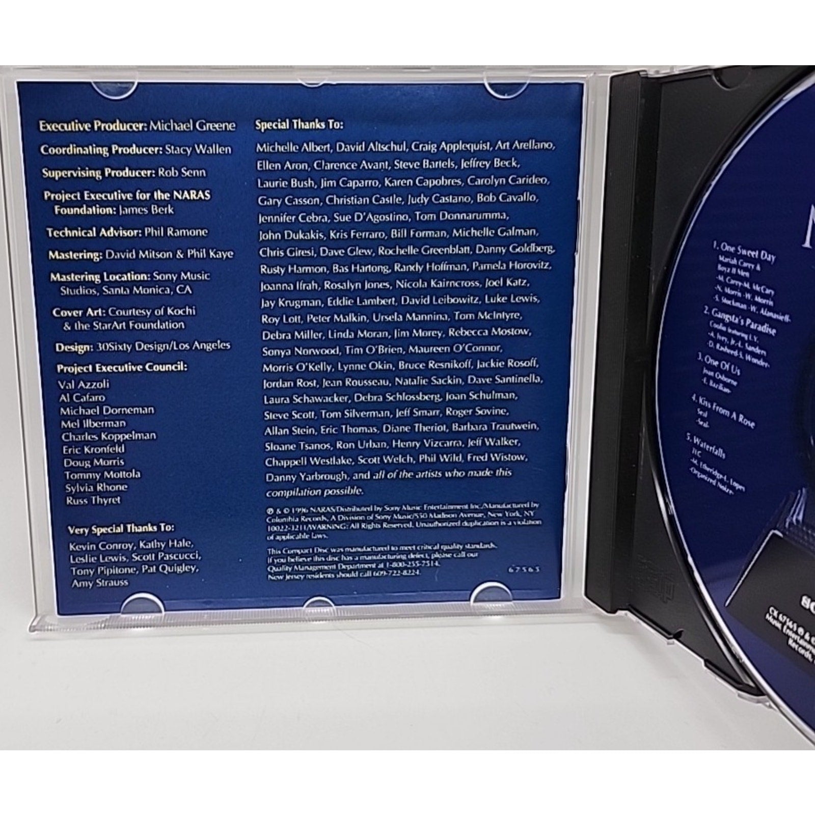 1996 Grammy Nominees by Various Artists (CD, Feb-1996, Sony Music...
