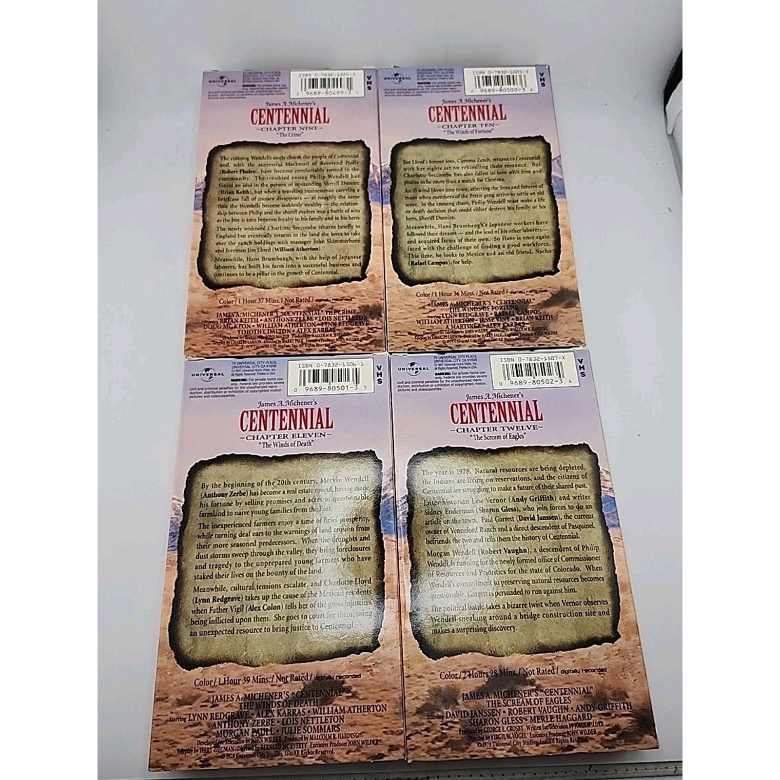 Centennial (VHS, 1997, 12-Tape Set)
