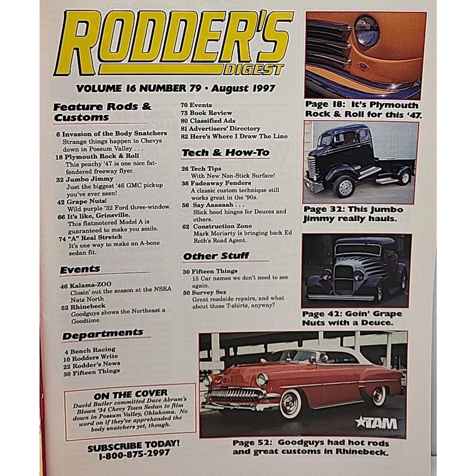 Rodder's Digest Magazine August 1997 Volume 16 Number 79