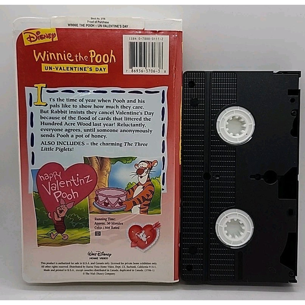 Winnie the Pooh - Un-Valentines Day (VHS, 1995)