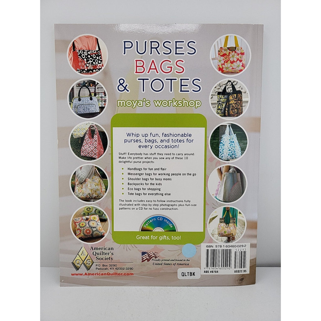 Purses, Bags, and Totes by Moya's Workshop (2012, Trade Paperback)
