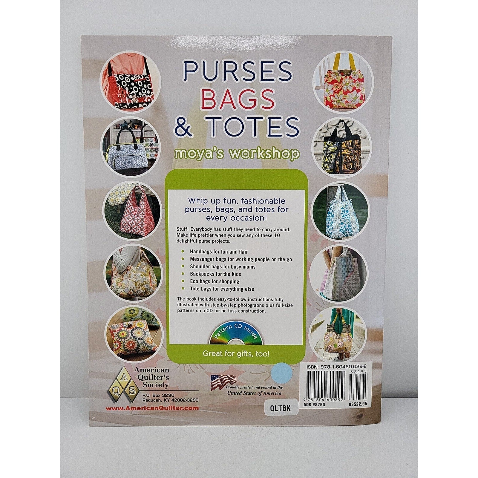Purses, Bags, and Totes by Moya's Workshop (2012, Trade Paperback)
