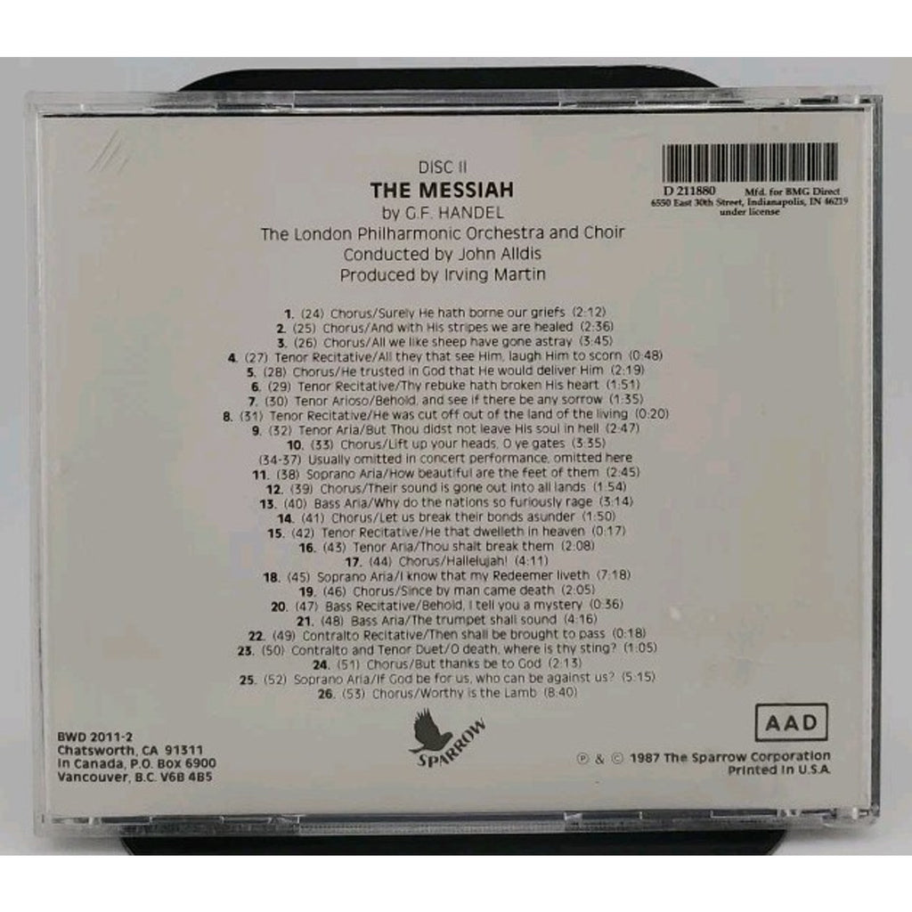 The Messiah: George Frederick Handel, Disc II (CD)