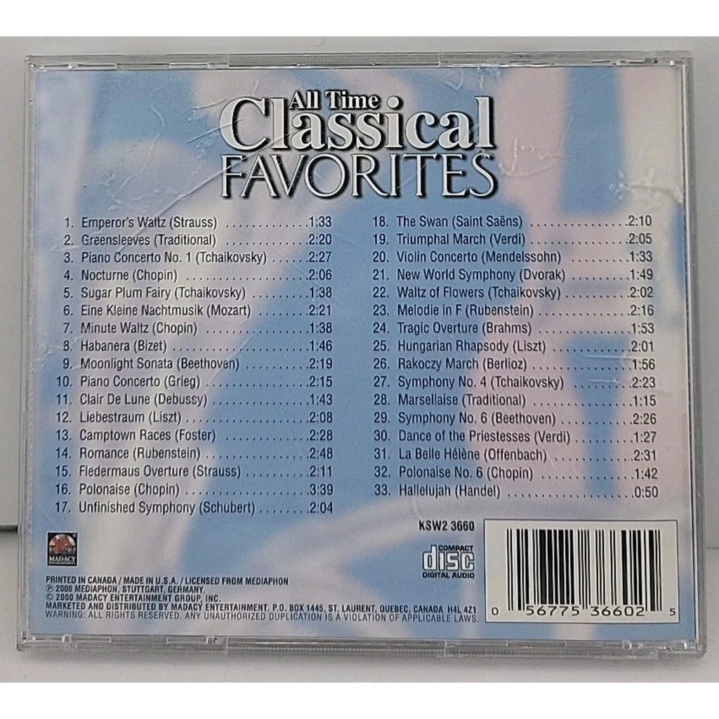 All Time Classical Favorites (CD, 2000, Madacy)