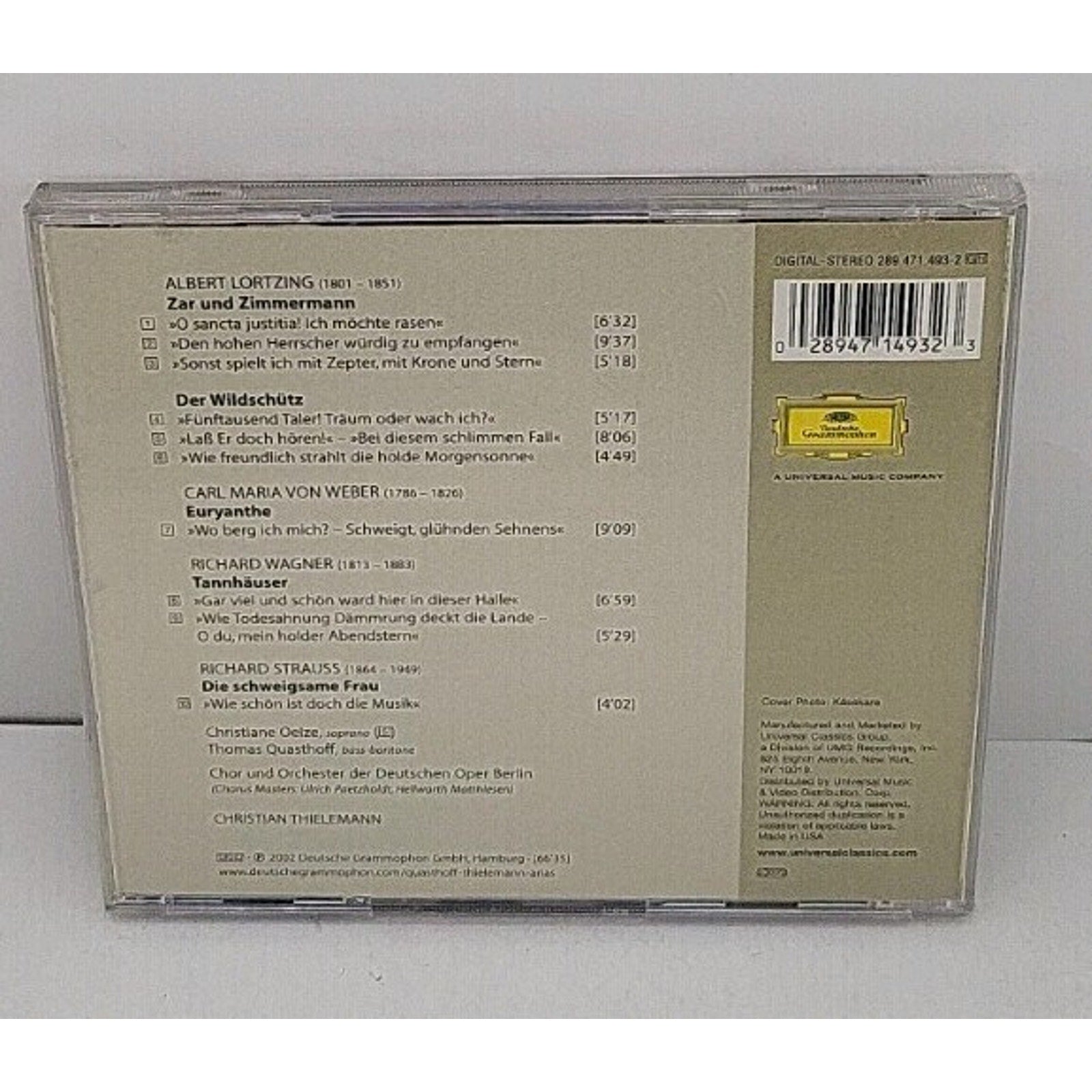 Evening Star-German Opera Arias by Thomas Quasthoff (CD, 2002)