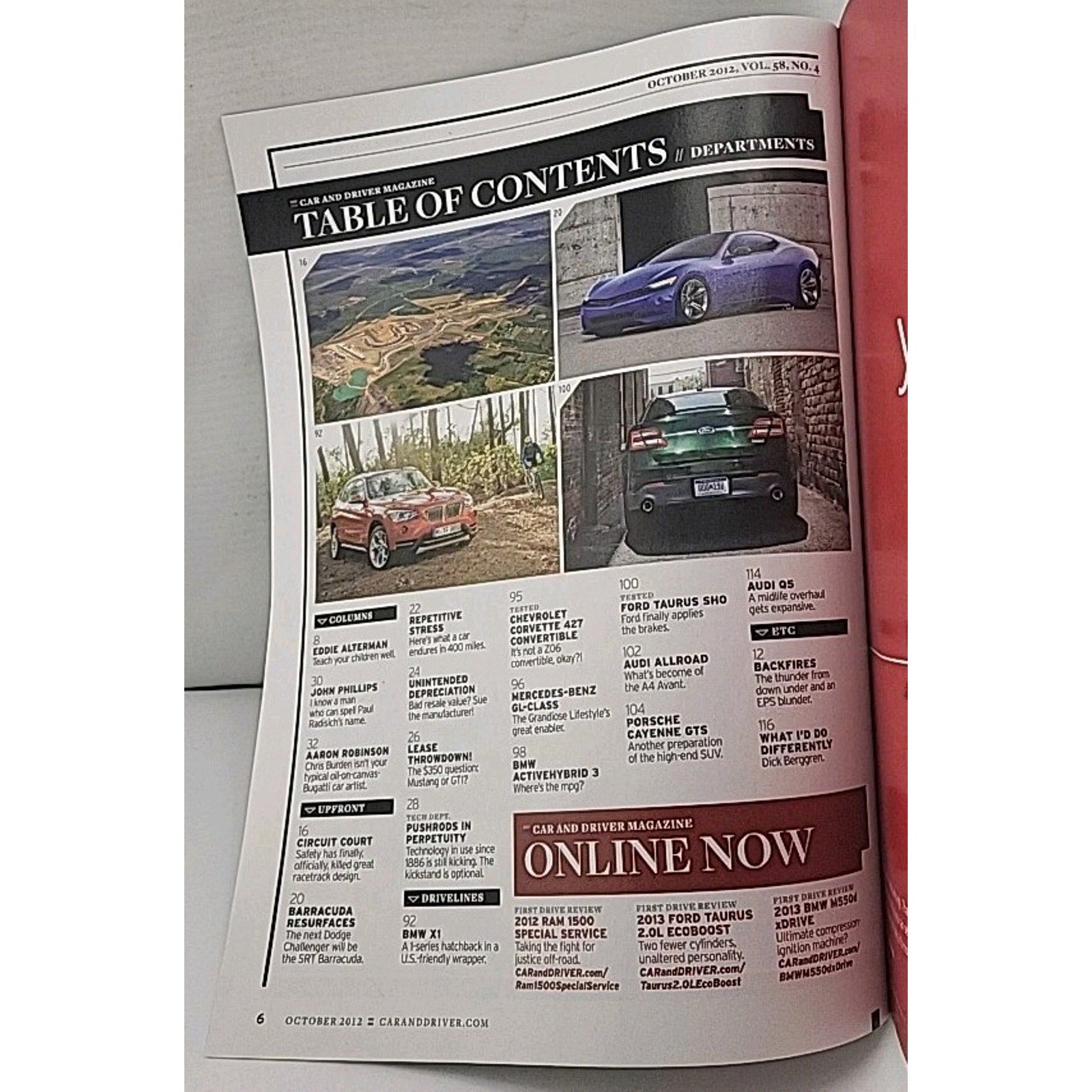 Car And Driver Magazine - October 2012 - Vol. 58 No. 4