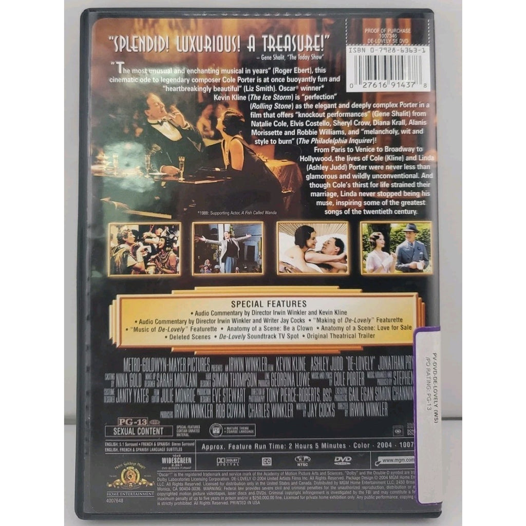 De-Lovely (DVD, 2004)