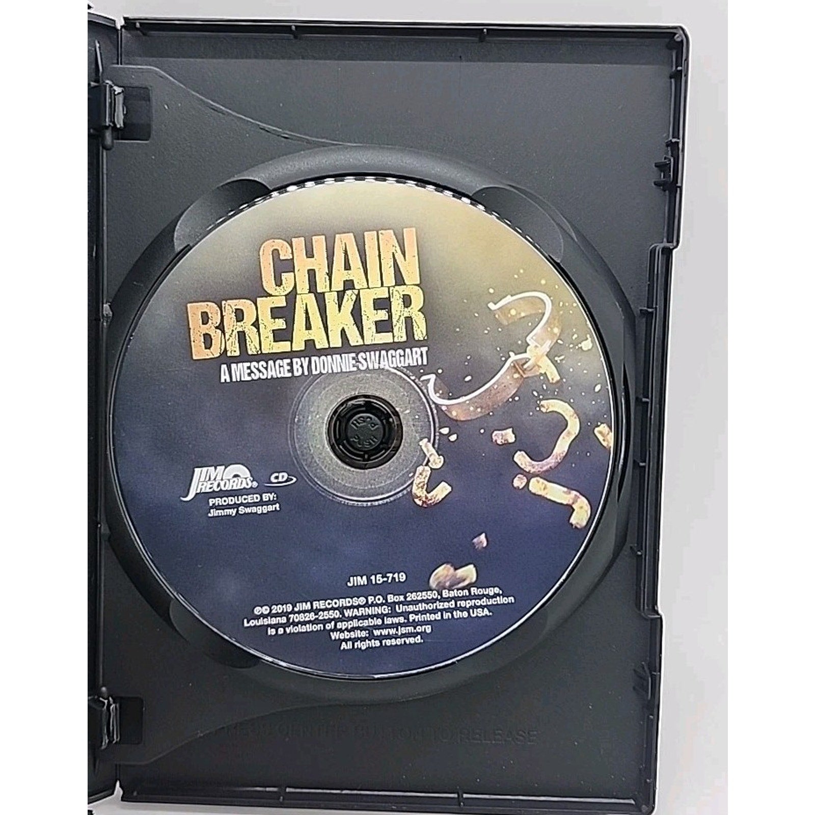 Chain Breaker A Message By Donnie Swaggart; CD and DVD