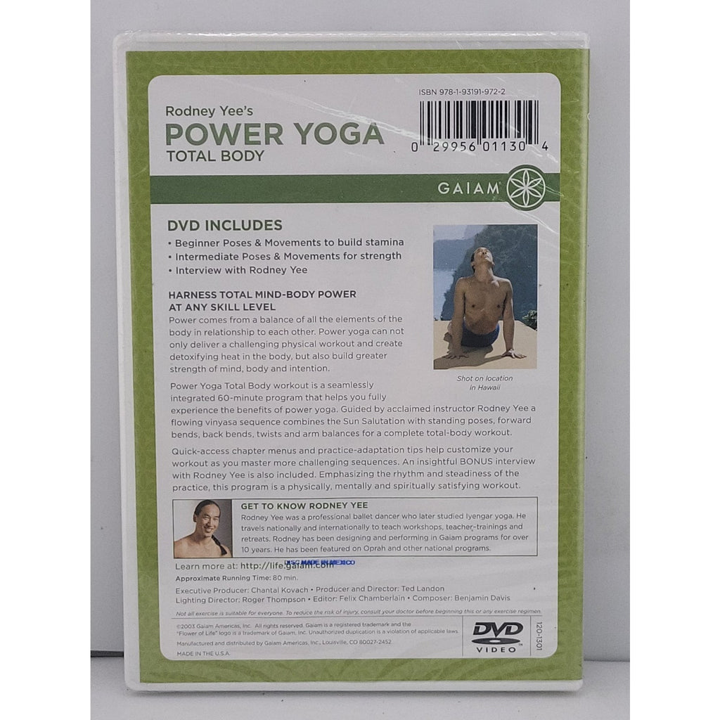 Power Yoga Total Body Workout (DVD, 2003) *Brand New*