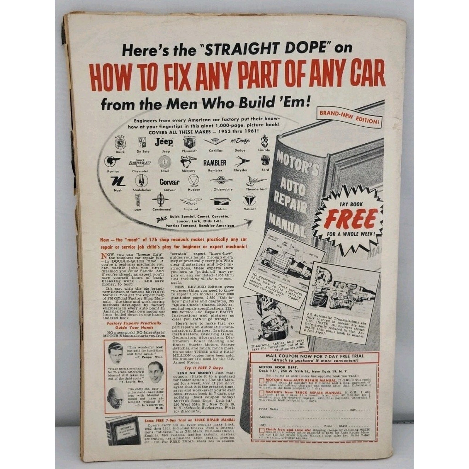 Cars Automotive Magazine July 1961