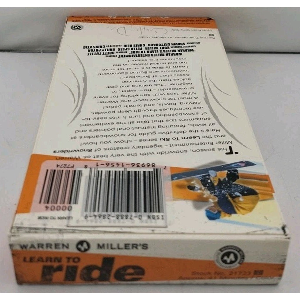 Warren Millers Learn to Ride (VHS, 2001)
