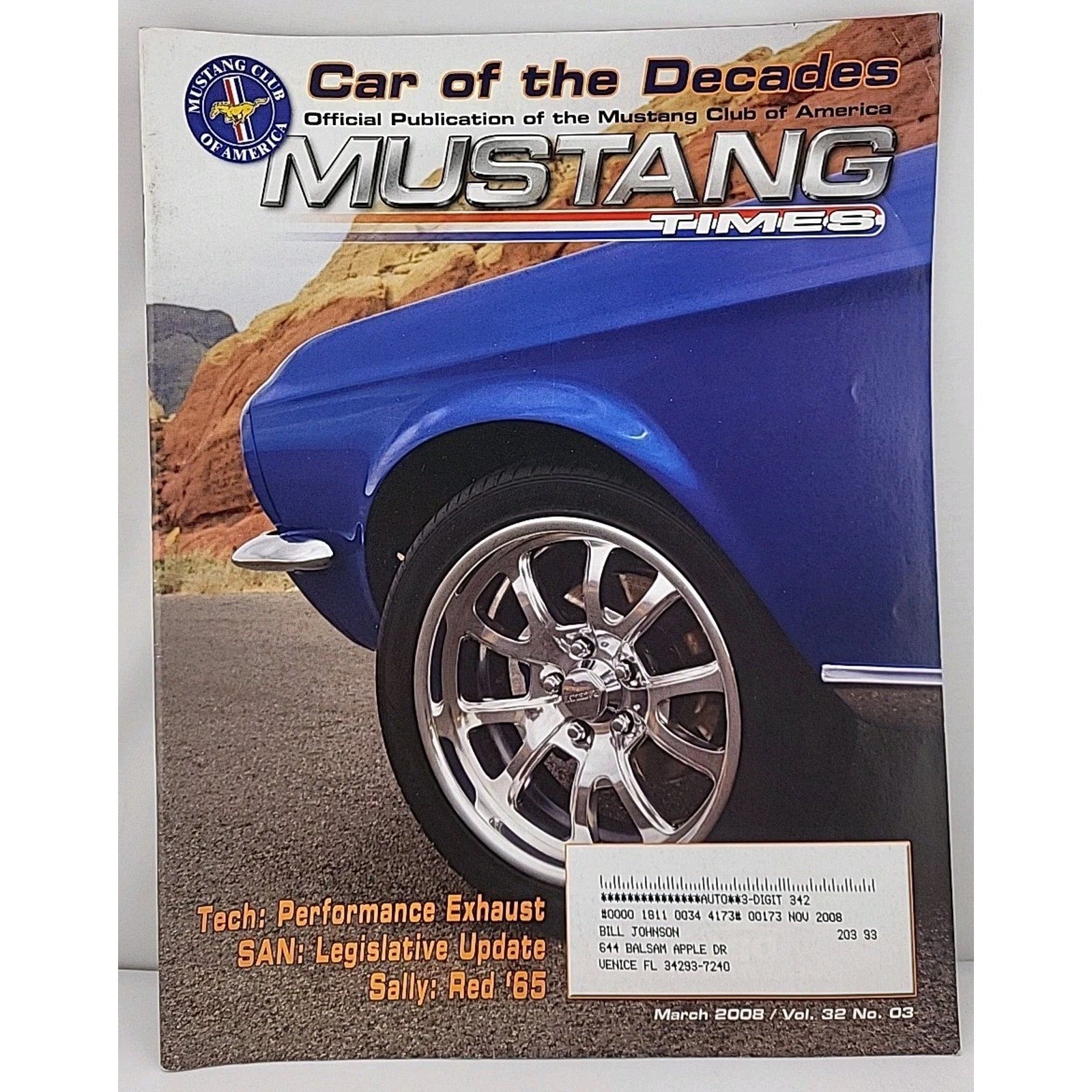 Mustang Times Magazine Marxh 2008 Vol. 32 No. 3