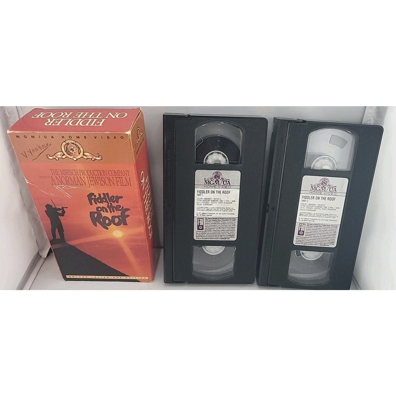 Fiddler on the Roof (VHS Movies 2-Tape Set) Deluxe Letter Box Edition Musical