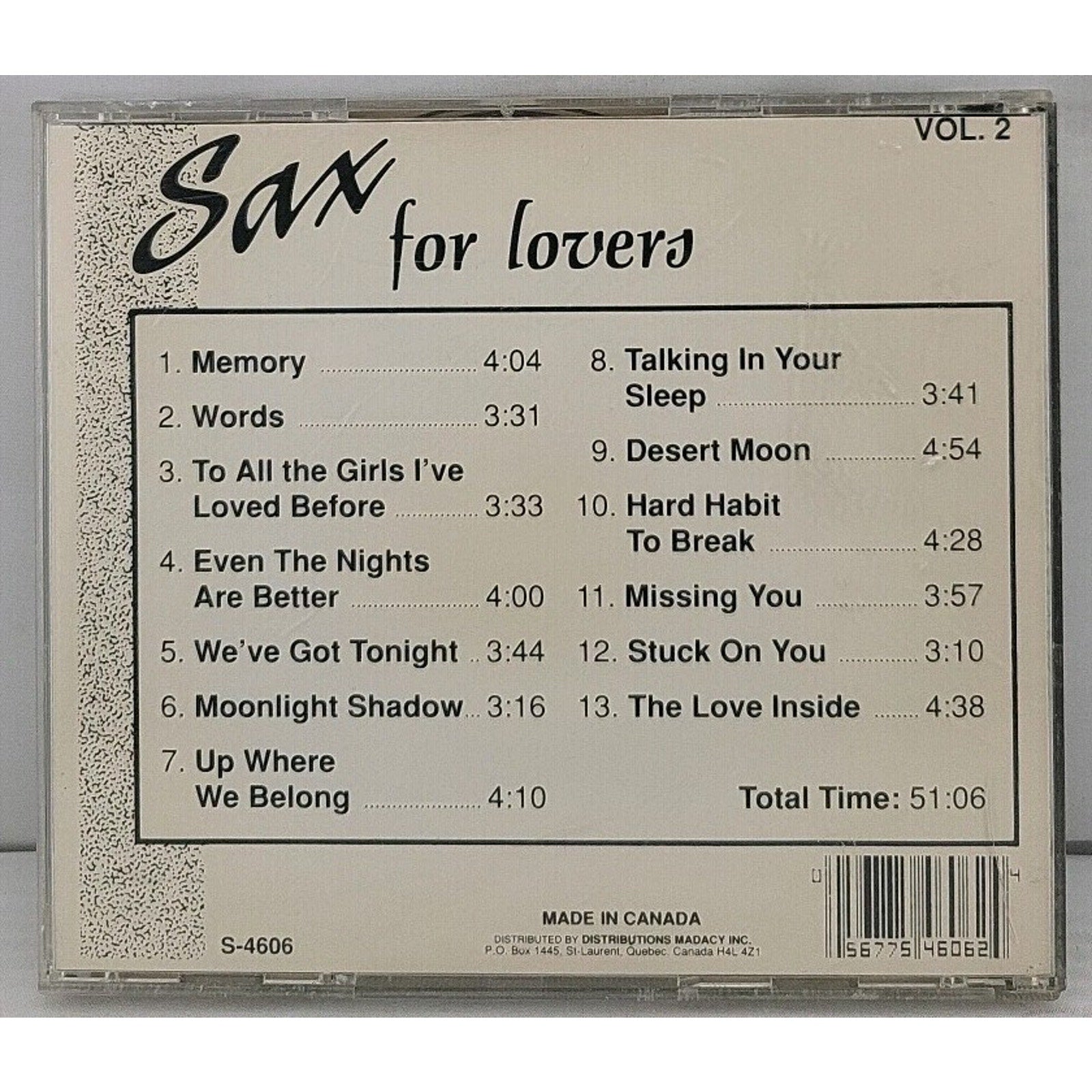 Various Artists- Sax For Lovers Vol. 2 CD