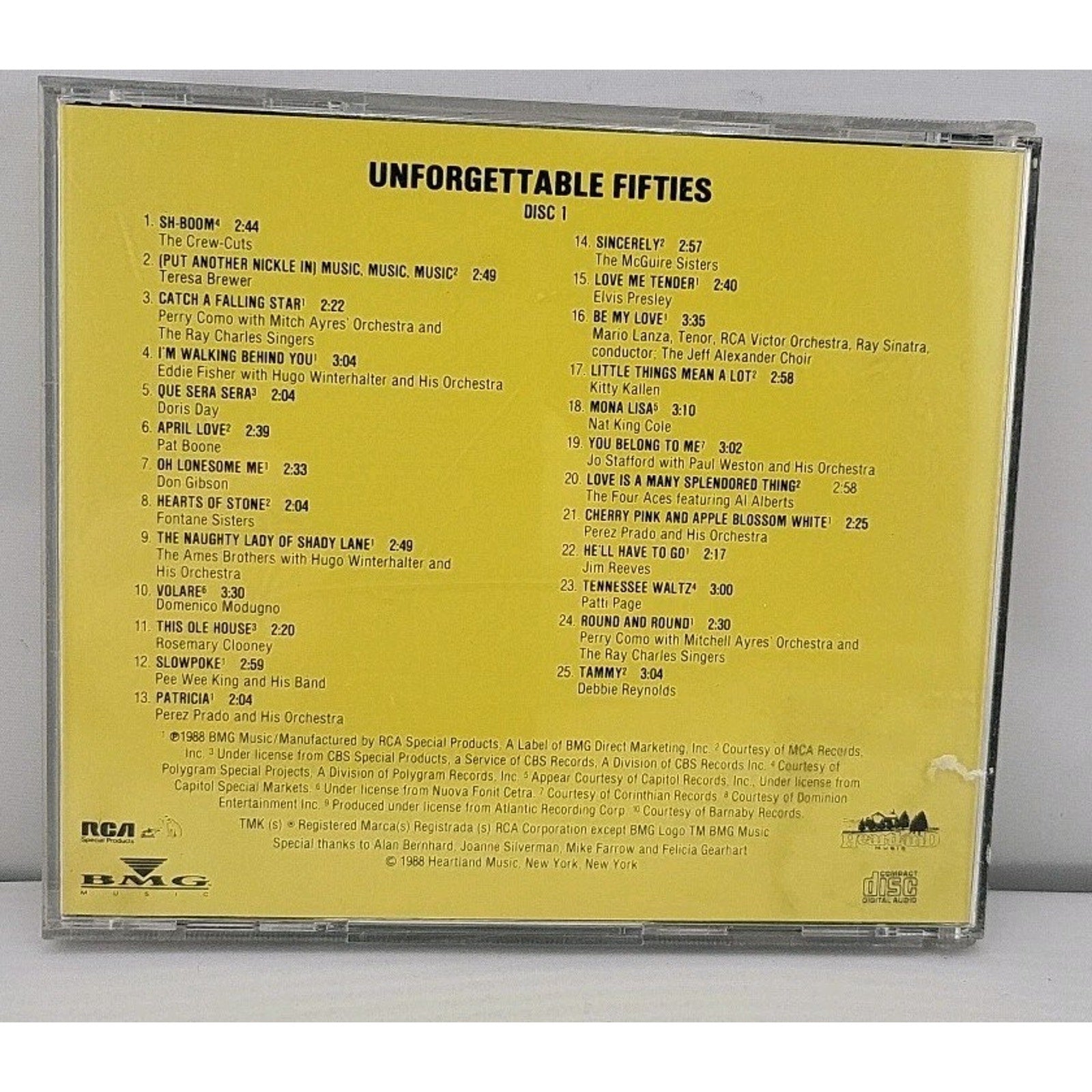 Unforgettable Fifties Disc 1 CD