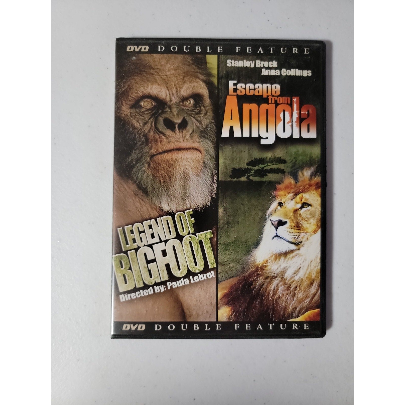 Legend Of Bigfoot & Escape From Angola (DVD, 2006, Digiview Slim Case)