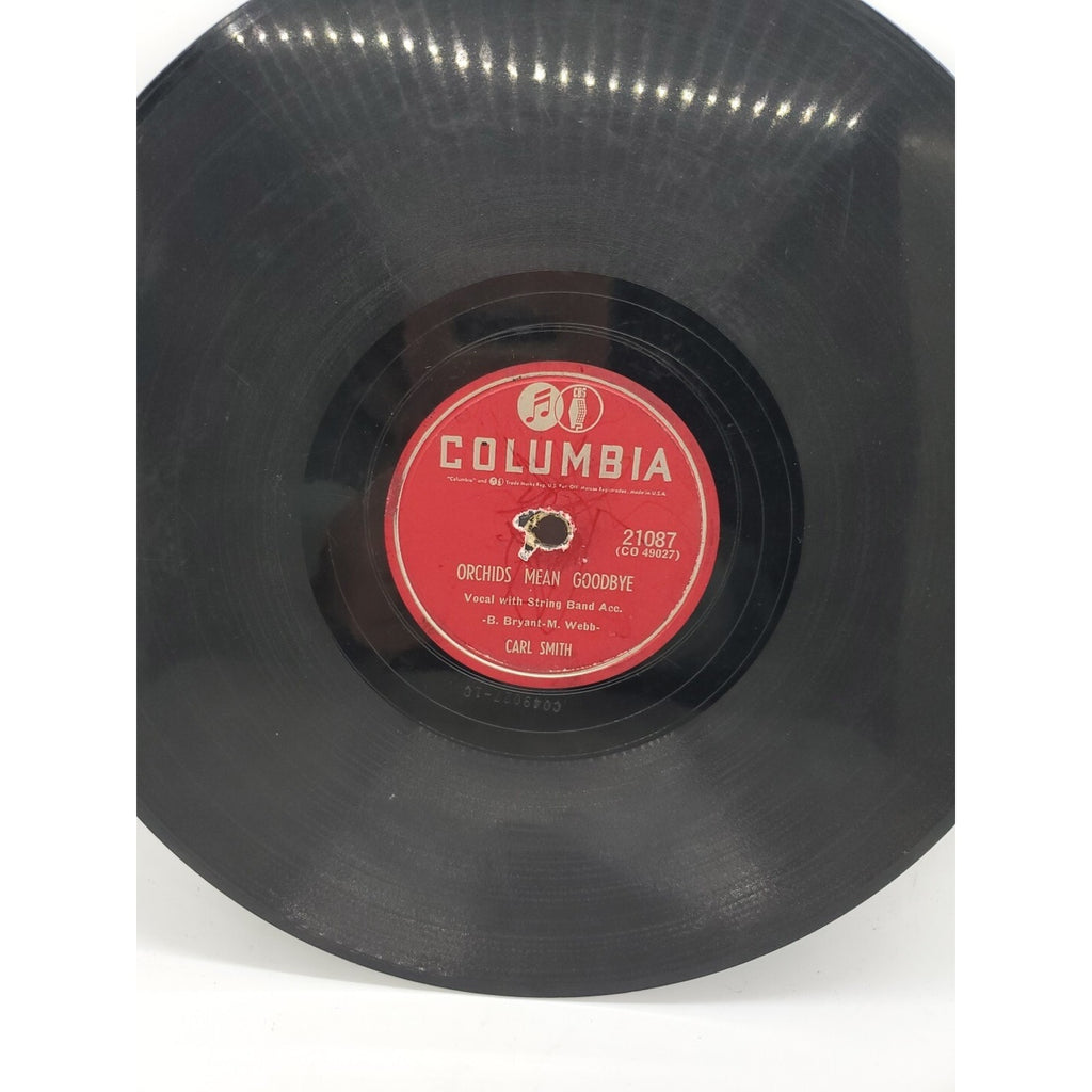 Carl Smith Just Wait 'Til I Get You Alone/Orchids Mean Goodbye (Record)