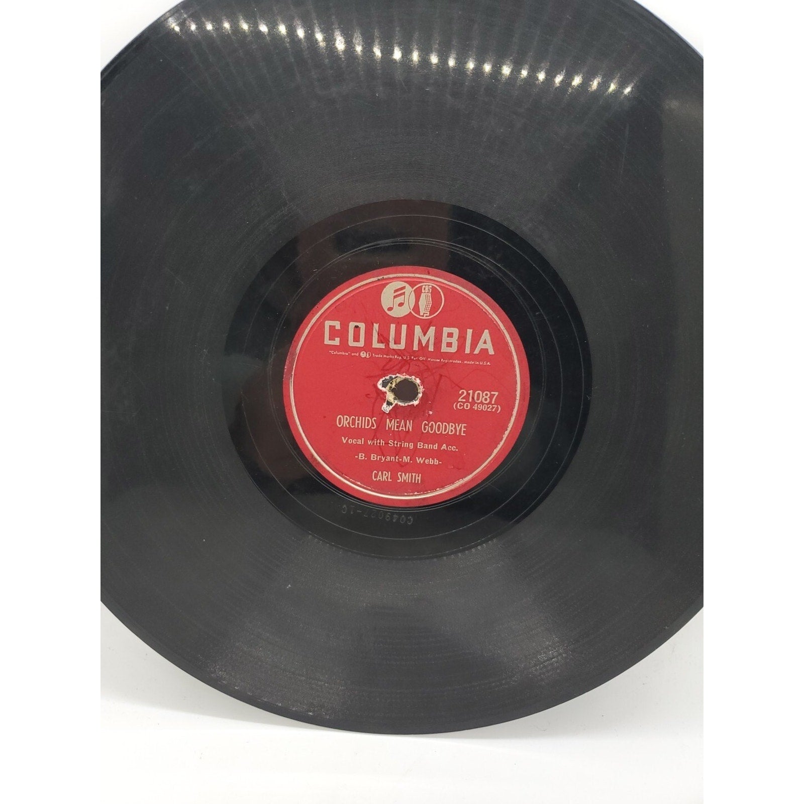 Carl Smith Just Wait 'Til I Get You Alone/Orchids Mean Goodbye (Record)
