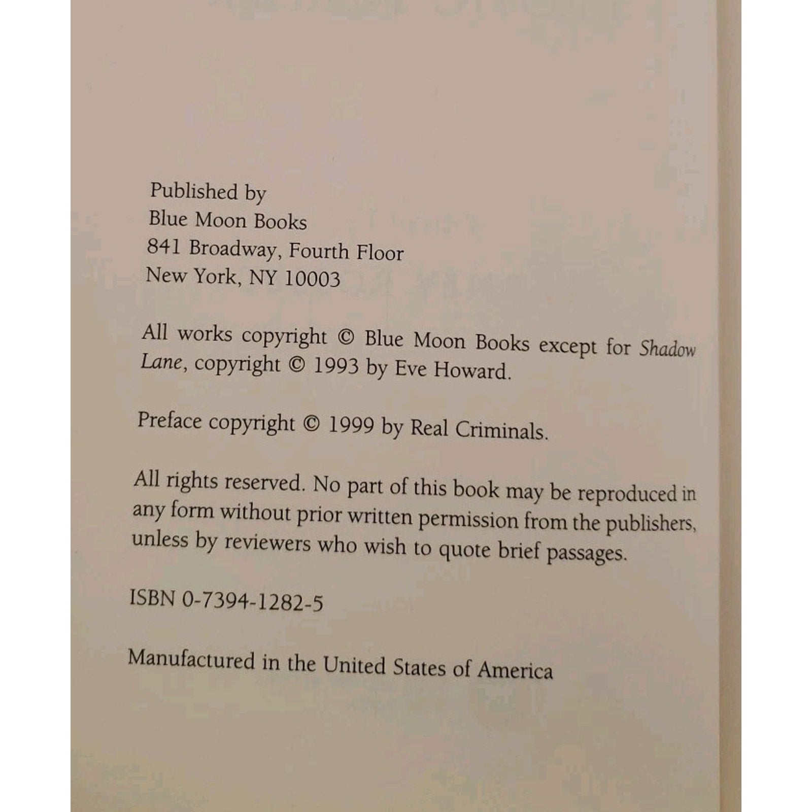 Blue Moon Erotic Reader Edited By Barney Rosset 1999