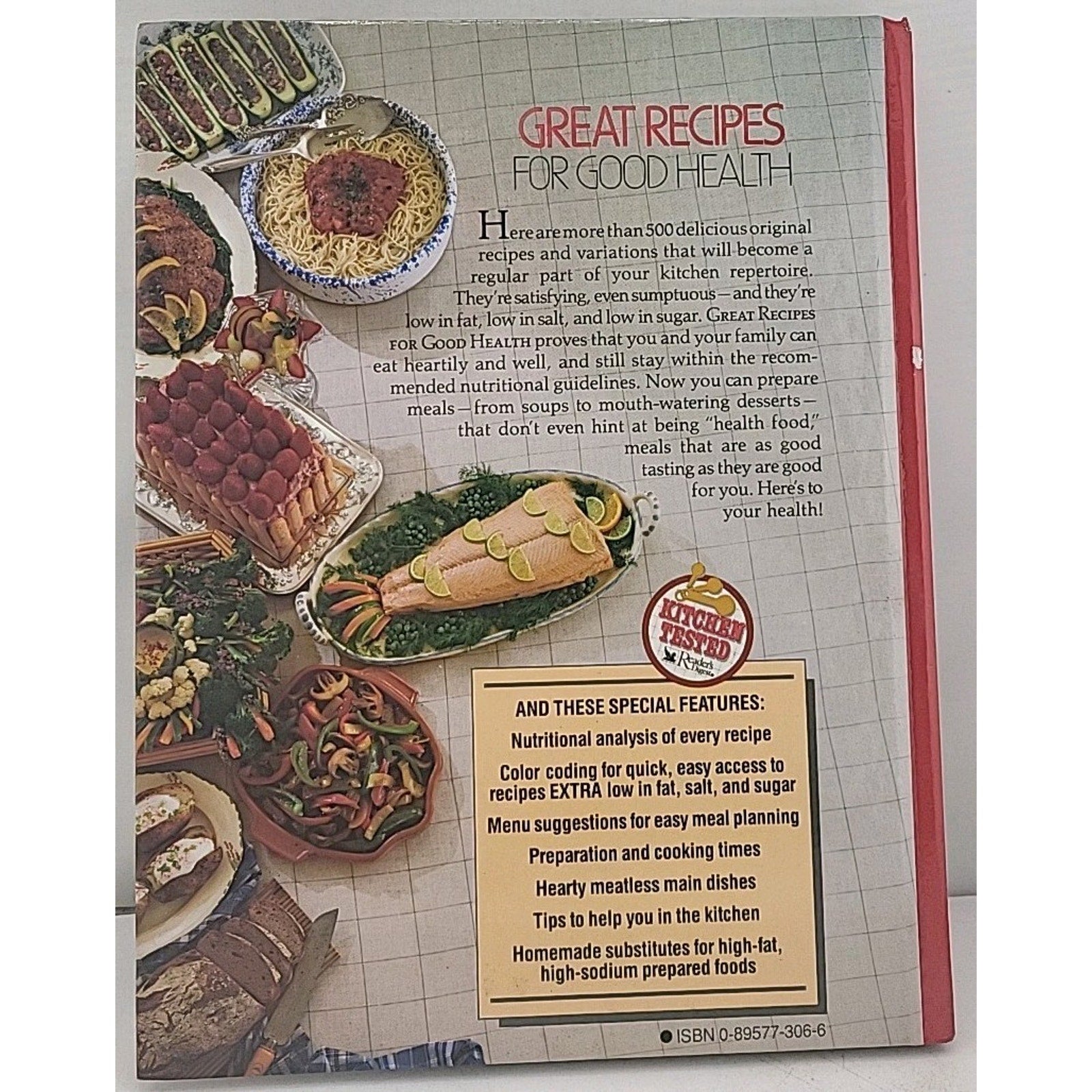 Great Recipes for Good Health by Reader's Digest Editors (1989, Hardcover)