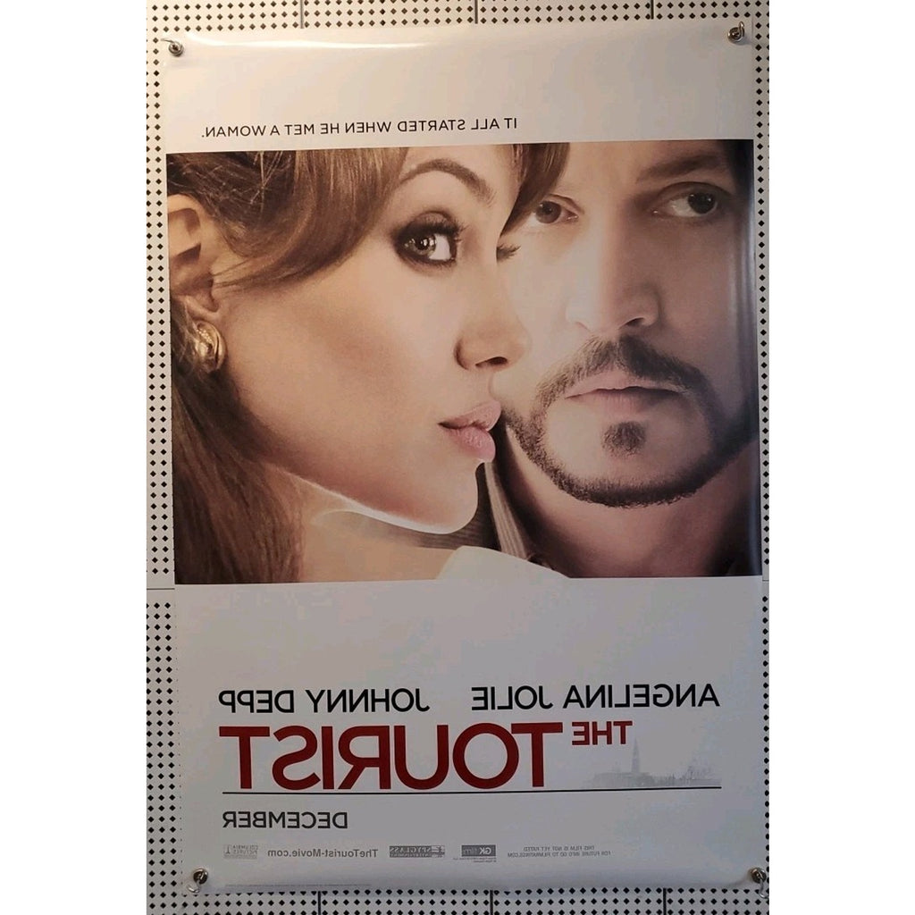 The Tourist Movie Poster Angelina Jolie Johnny Depp Original DS 27x40 One Sheet