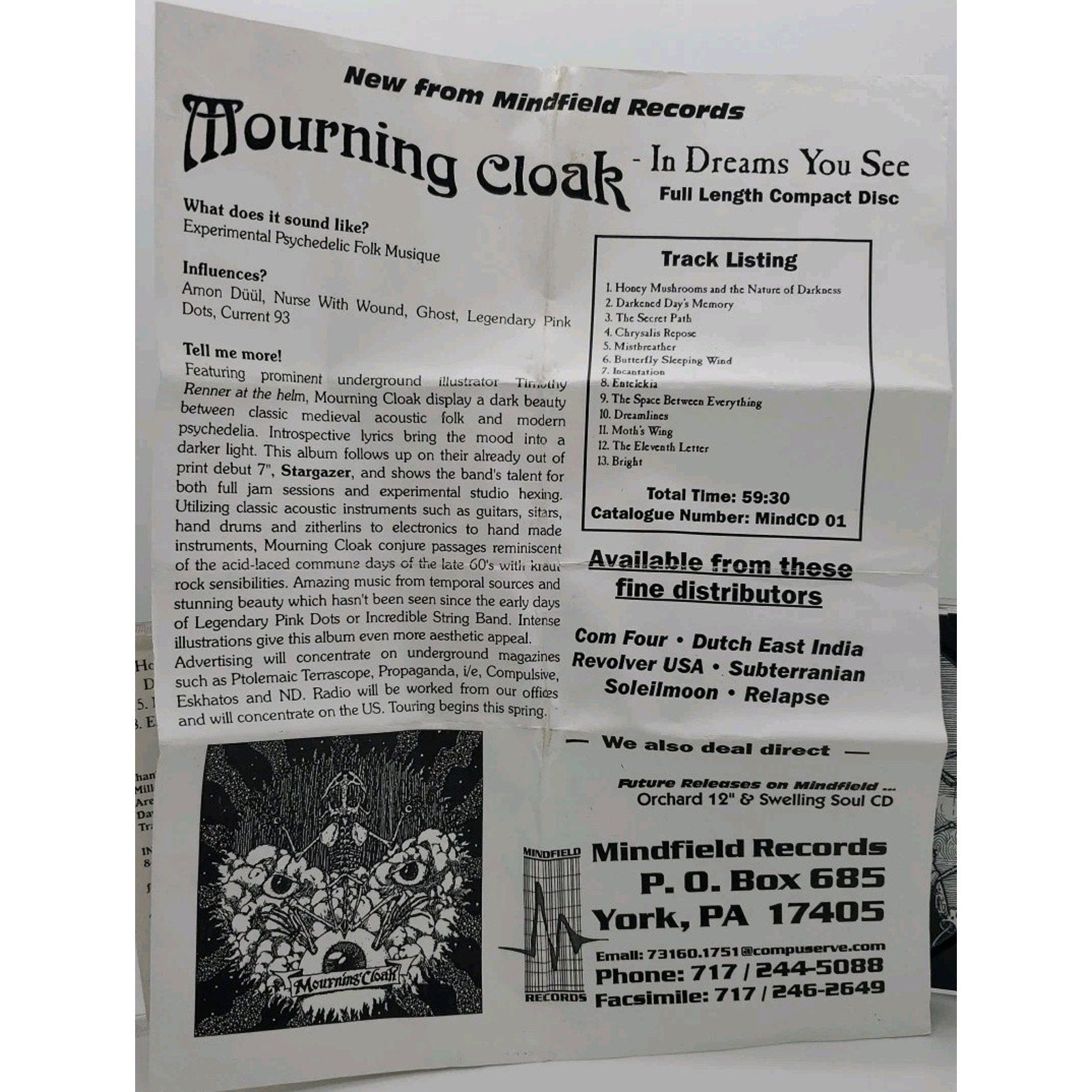 Mourning Cloak - In Dreams You See (CD)