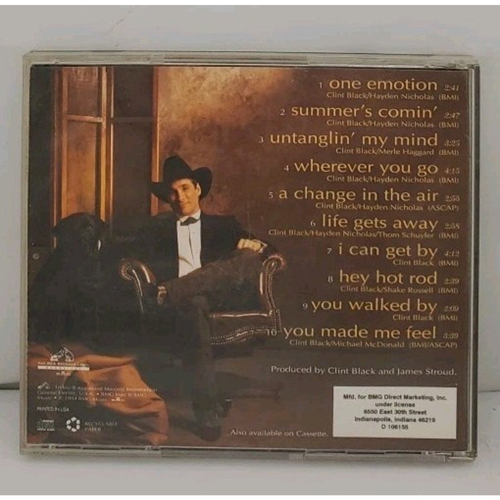 One Emotion by Clint Black (CD, 2003)