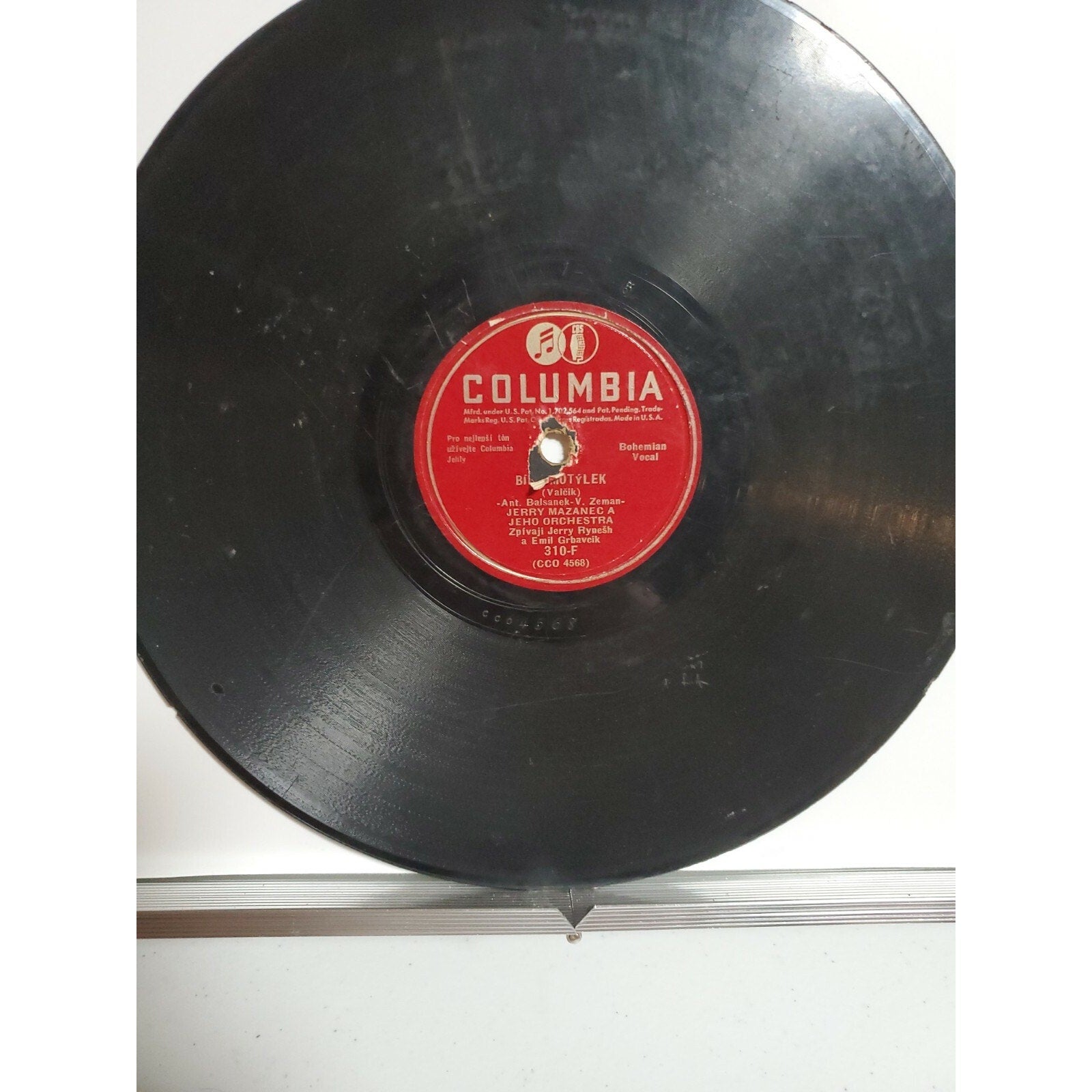 Jerry Mazanec A Jeho Orchestra - Ophelia/Bily Motylek - Columbia - 310-F
