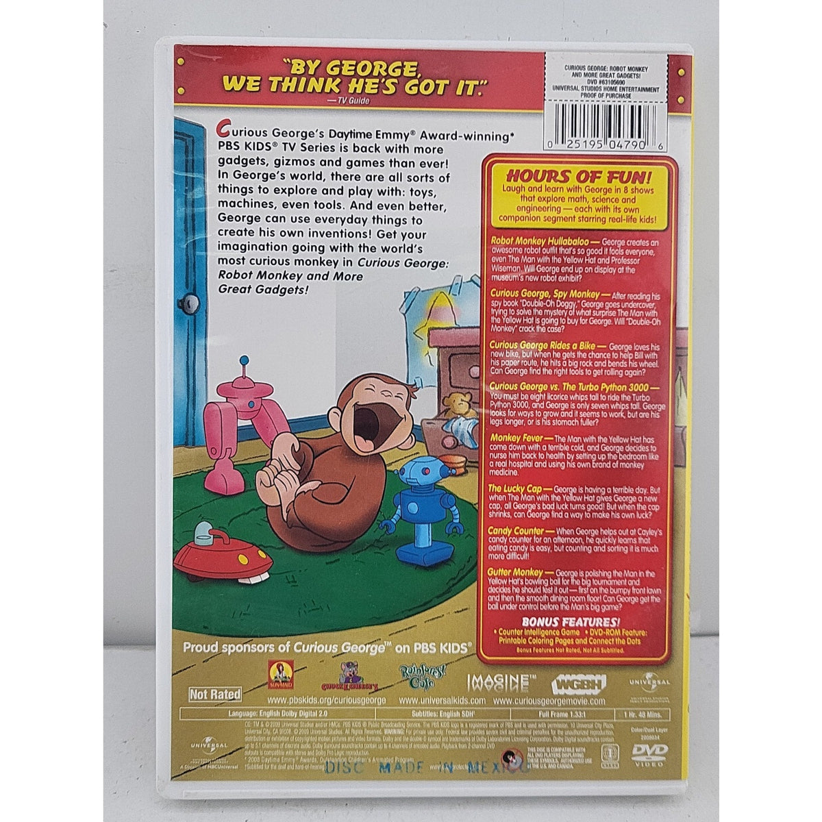 Curious George: Robot Monkey and more Great Gadgets! (DVD)