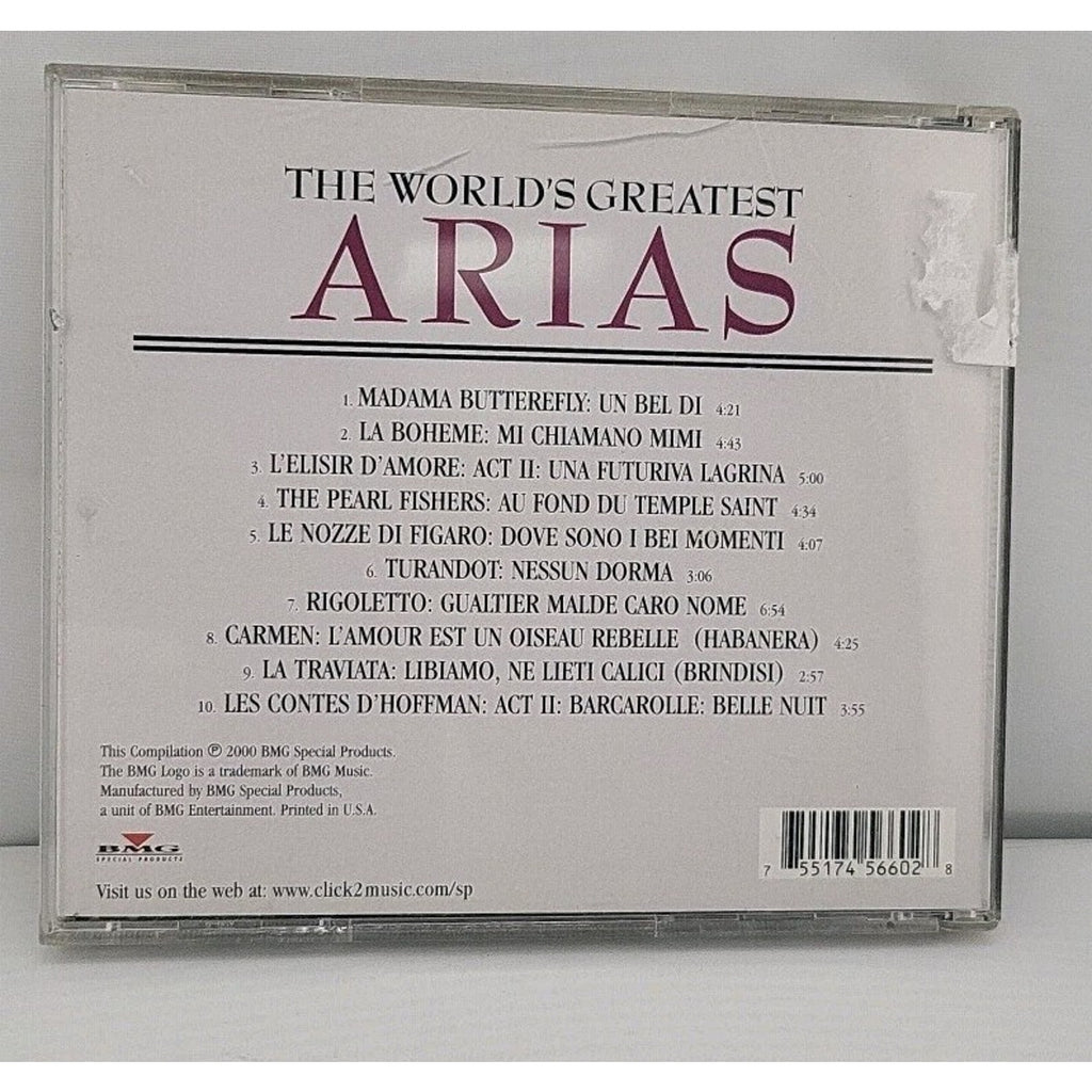 World's Greatest Arias by Various (CD, 2000)