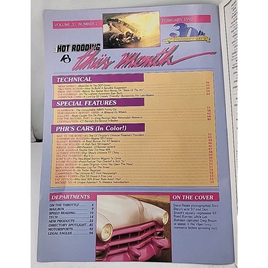 Popular Hot Rodding Magazine - February 1992 - Volume 31 Number 2