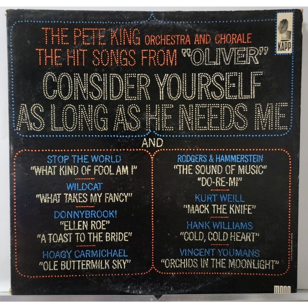 The Hit Songs From "Oliver" / Consider Yourself At Home (Record)