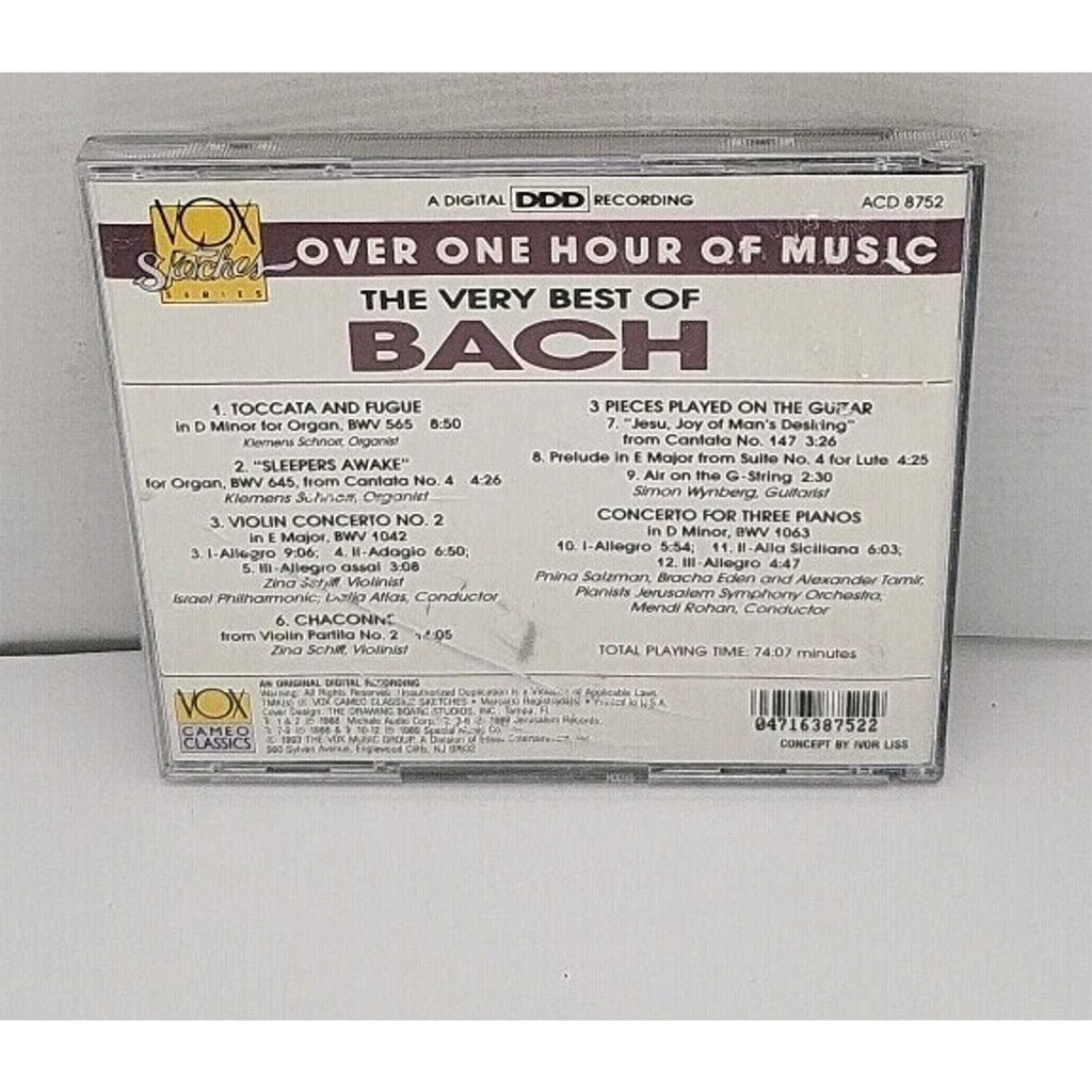 Very Best of J.S. Bach by J.S. Bach (CD, 1993)