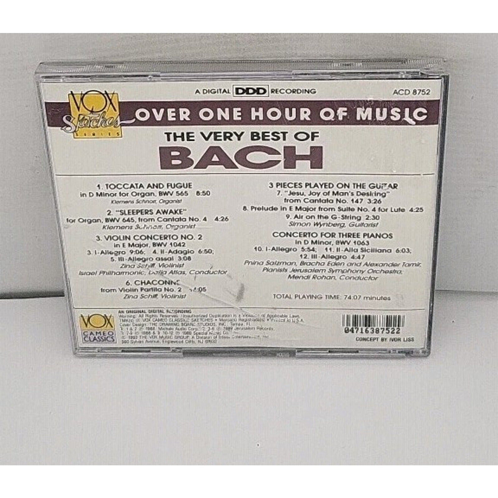 Very Best of J.S. Bach by J.S. Bach (CD, 1993)