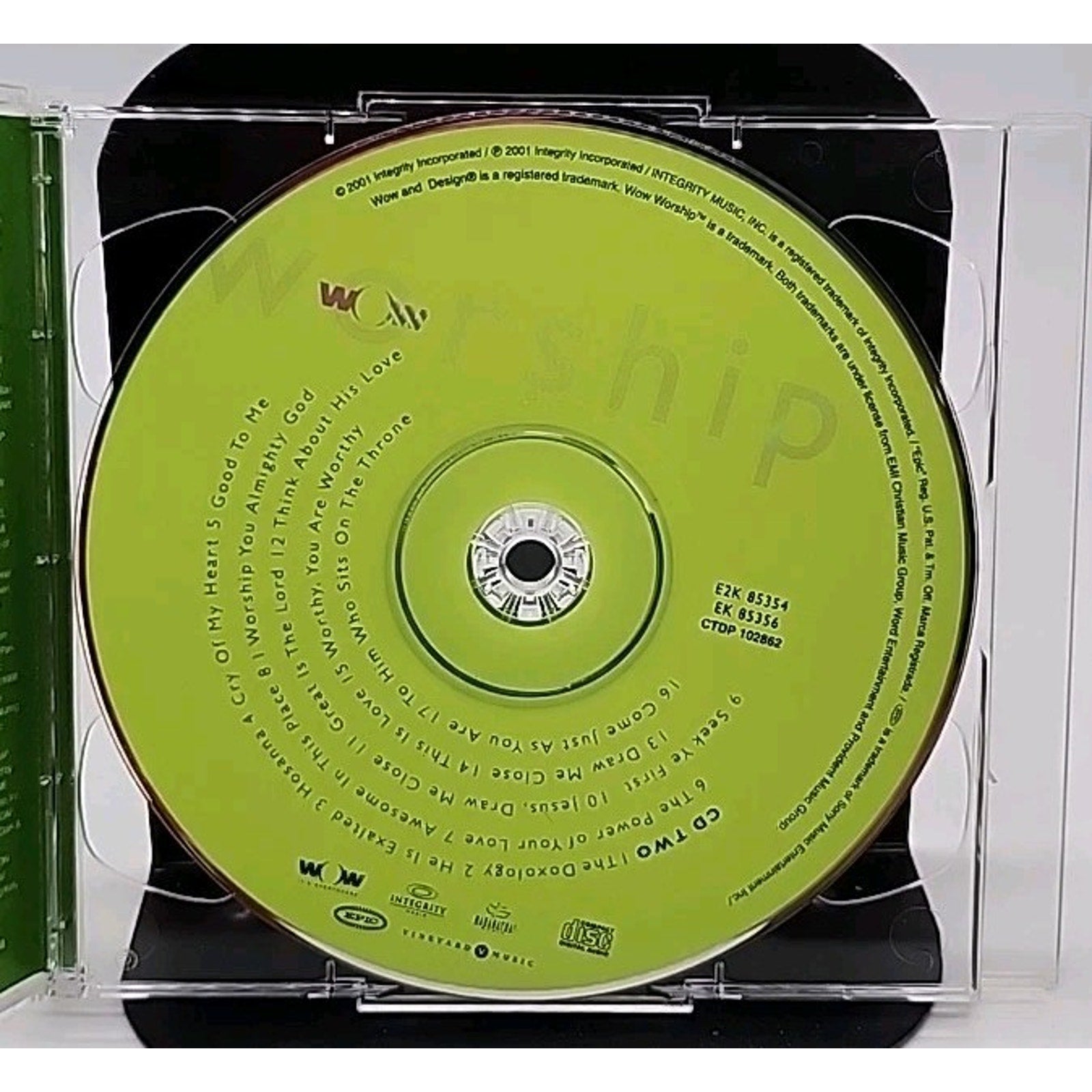 WoW Worship Green by Various Artists (CD, 2001, 2-Discs)