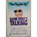Look Who's Talking Movie Poster John Travolta Kirstie Alley Original Video Store