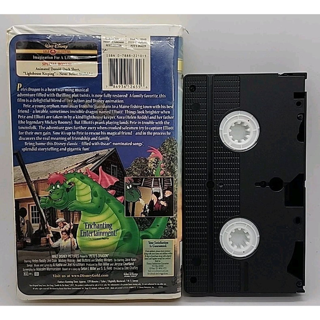 Pete's Dragon (VHS, 1977) Gold Collection