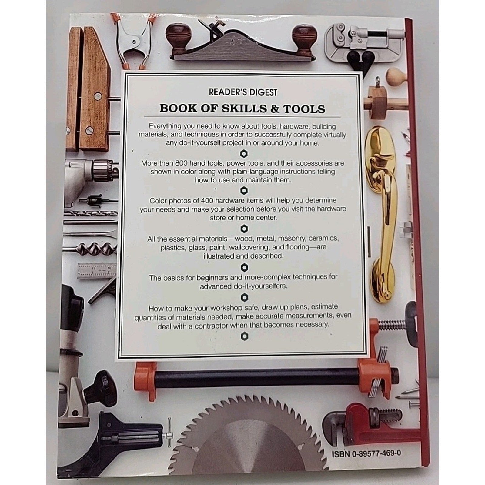 Reader's Digest The Book of Skills and Tools, Reader's Digest, Hardcover.