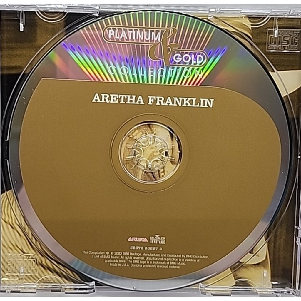 Platinum & Gold Collection by Aretha Franklin (CD, 2003)