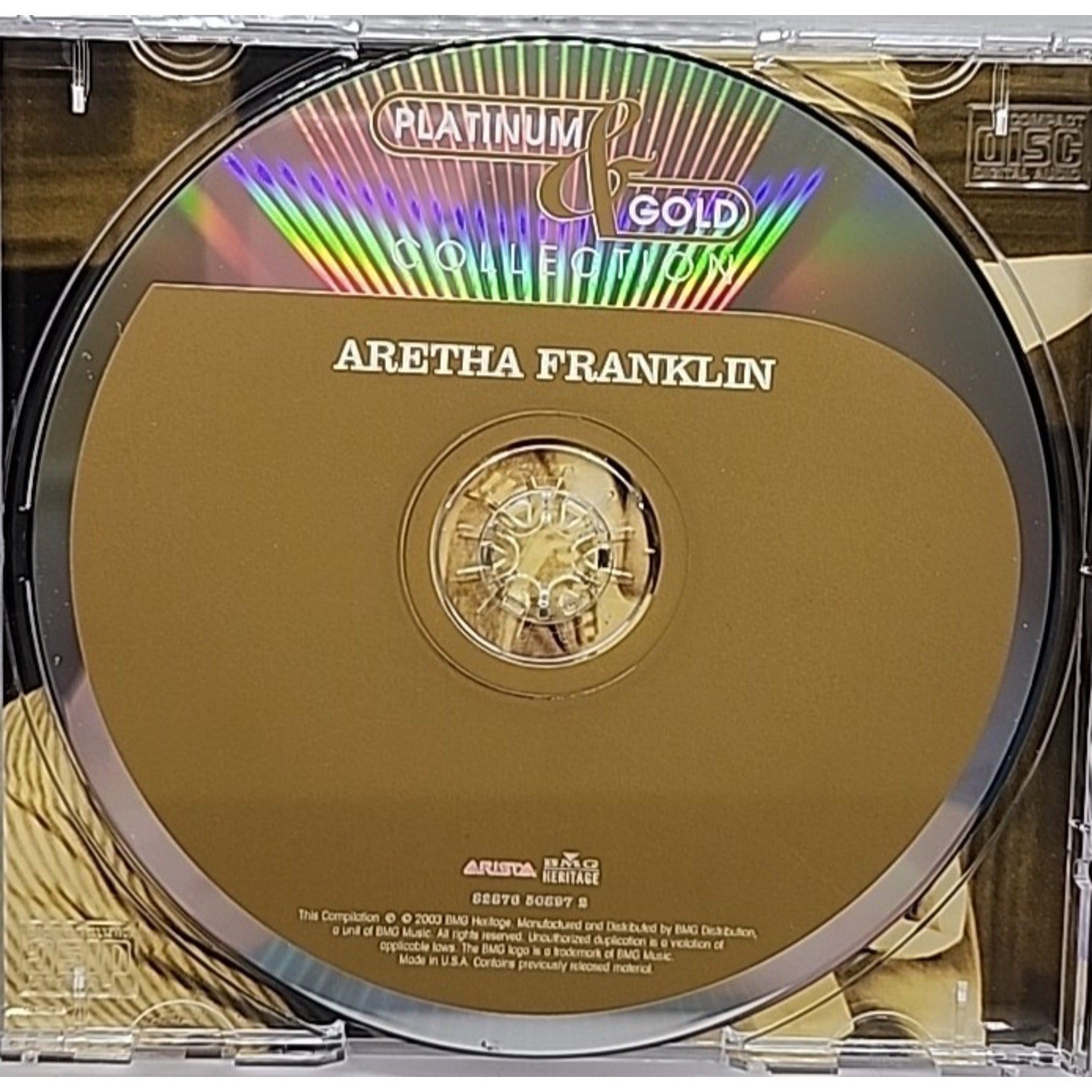 Platinum & Gold Collection by Aretha Franklin (CD, 2003)